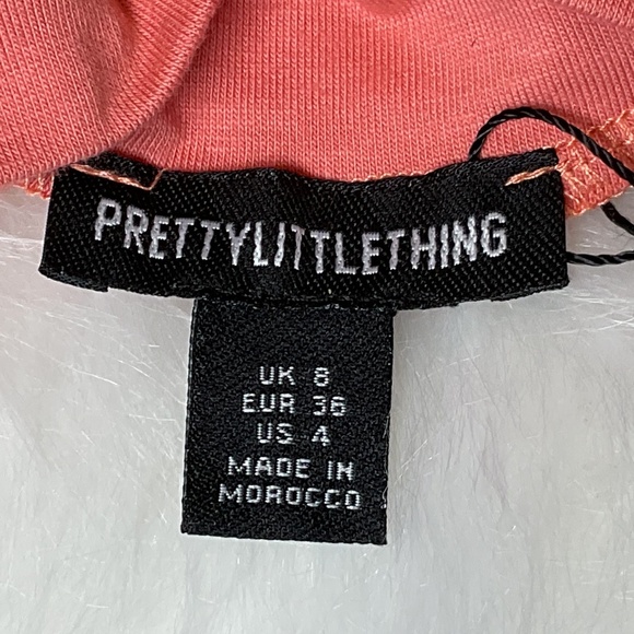 NWT Pretty Little Thing Women’s Clay Embroidered Zip Front Catsuit/PLT - Picture 8 of 10